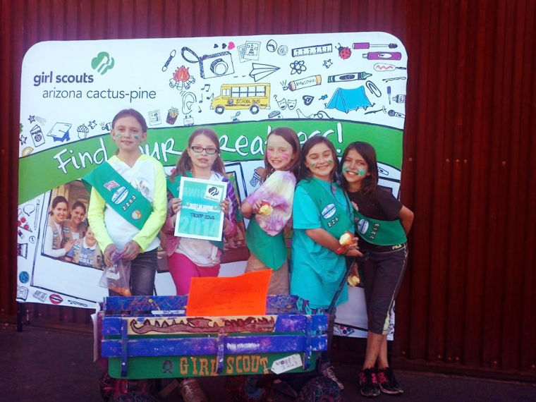 Local Ahwatukee Girl Scout Troop 2263 won Best of Show